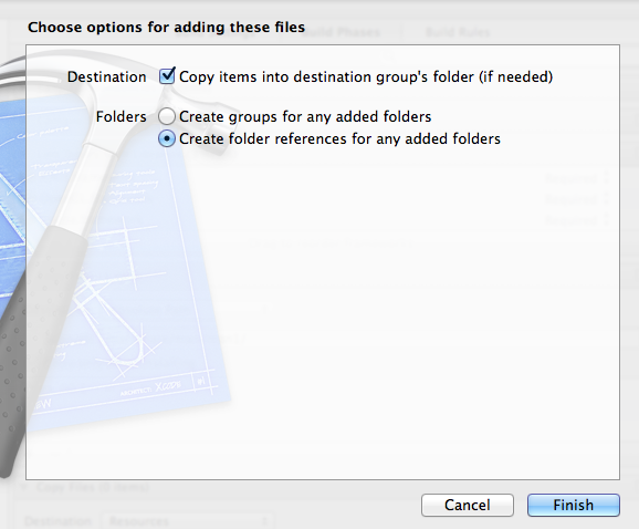 Xcode add assets to the build directory 4