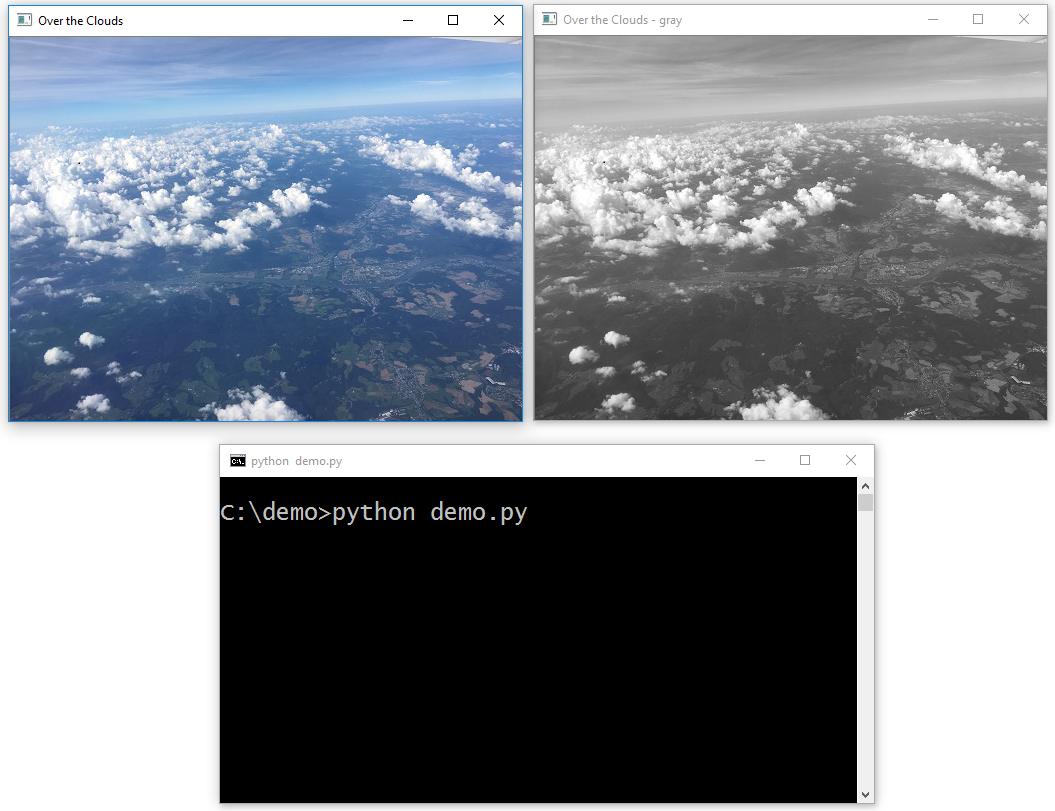 Python 3 OpenCV 3 test - convert image to gray