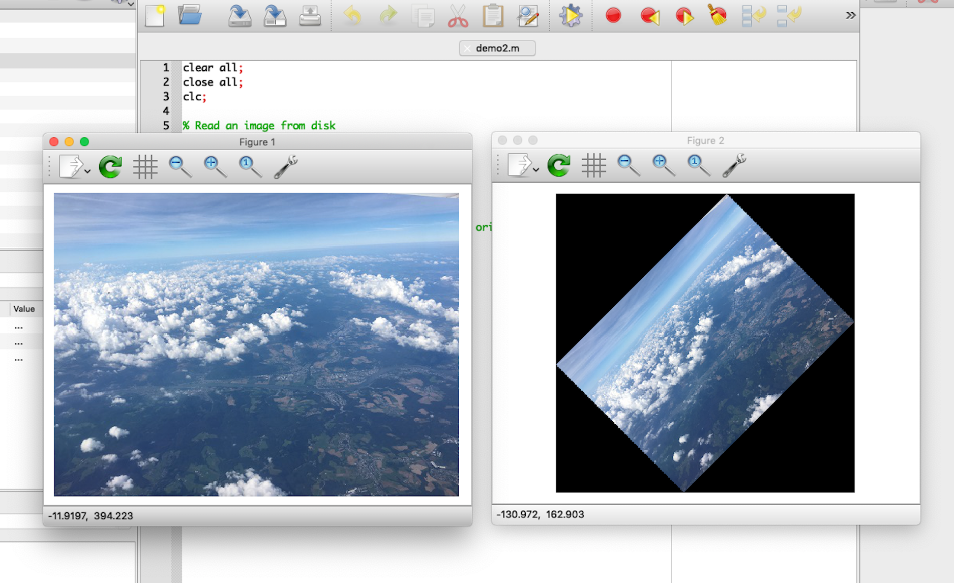 macOS Octave 4.4.1 image processing